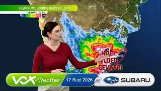 17  September 2026 | Vox Weervoorspelling in samewerking met Subaru