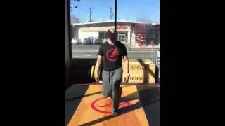 Stepping lunges forward view