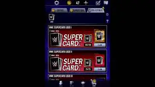 WWE supercard logo 1 pack opening