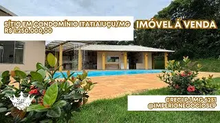 MARAVILHOSO SÍTIO A VENDA EM CONDOMÍNIO FECHADO - ITATIAIUÇU/MG
