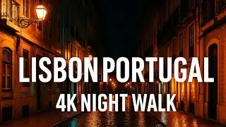 Walking in Lisbon Portugal | Evening Ambience in 4K