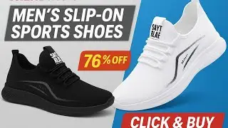 Men&rsquo;s Slip-On Sports Sneakers | Breathable & Non-Slip Shoes | 76% OFF &ndash; Shop Now!