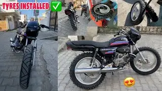 New tyres installed in splendor 🔥