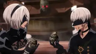 2B против первого БОССА [ Marx ] | Nier automata Ver 1.1a #anime #animemoment