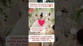 JILLIAN WARD: MICHAEL SAGER WEDDING DAY SWEET COUPLE AS TATA FRANCIS. #jillianward #wedding #shorts