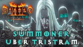Diablo II Resurrected | Summon Necromancer C&aacute;ch Build Solo Uber Tristram