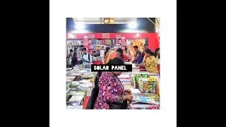 #Solar (roof top)| Panel |to reduce electricity|at the book fair|in YMCA Grounds 