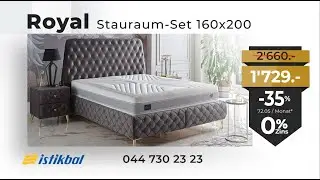Royal Exclusive Stauraumbett mit Matratze - Istikbal Schweiz Sommeraktion