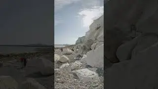 Walking beneath the White Cliffs of Dover. Clip from my VR video.
