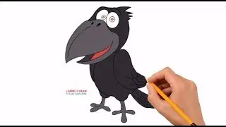 How to Draw a Raven Cartoon Easy Step by Step