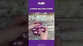 Easy hack to make a 6 Petal Balloon Flower🤩❤️ #shorts #diy #balloons