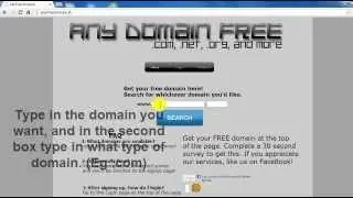 Get free domains .com .net .org and MORE!