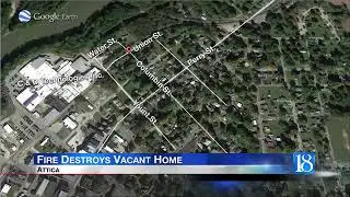 Attica home burned to rubble in overnight fire