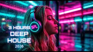 3-HOUR Deep House Focus Mix 2026 🌌 Coding & Work Flow | Cyberpunk Vocal