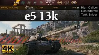 T110E5 12970 dmg, 5 Kills, 1715 EXP, 1240 Block, 1409 Assist | Ultra HD 4K World of Tanks