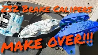 R32 Skyline - How To Use VHT Caliper Paint Blue For Z32 Brake Calipers