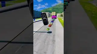 Colorful Small To Giant Cars vs Hammer #84