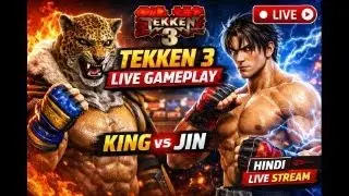 Tekken 3 Live Gameplay 🔥 King vs Jin | Hindi  #shortvideo #gameplay #old