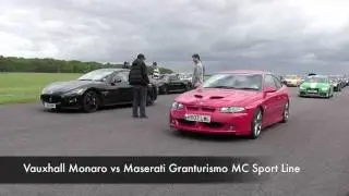 Vauxhall Monaro vs Maserati Granturismo MC Sport Line