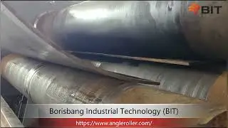 Amazing 4-Roll Plate Bending Machine At Test Work, Excellent Plate Roller Mechanical Factory