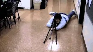 Sniper shot, with a tripod