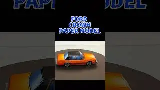 Let's Make your Ford crown 3D paper model! | Classic Car 3D paper craft! | 3D cardboard model