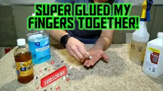 How to Un-glue Super glue! I GLUED MY FINGERS TOGETHER!