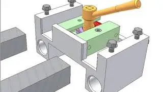 Clamping device for two square tubes 2