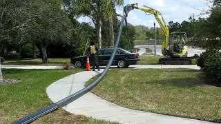 HDPE Flexibility on the Jobsite Homeowner Exits Driveway