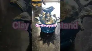 Diy clay dhoop stand #diy #clay #handmade #shortsfeed #shorts #trendingsong #viral