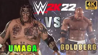 🔥 Umaga vs Goldberg (Dream Match #12) PC Gameplay | WWE 2K22 | 4K | Ultra Settings