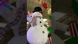 Sam&rsquo;s Club Snow Man ☃️ at Sam&rsquo;s Club the lights are so pretty 😍