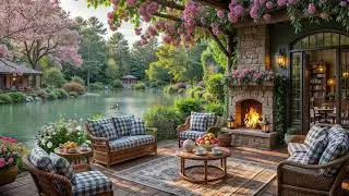 Spring Morning by the Quiet Lake🌿✨Soft Ripples, Chirping Birds & Crackling Fire to Refresh Your Mind