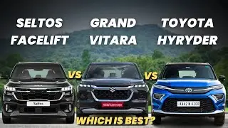 🔥Kia Seltos Facelift vs Maruti Grand Vitara vs Toyota Hyryder🔥| Seltos Facelift vs grand vitara