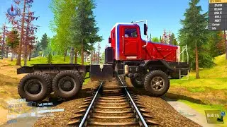 Can My Trucks Survive This Deadly Railway Crossing? | Spintires MudRunner Gameplay Ep1