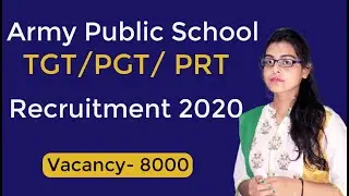 APS Teacher Recruitment 2020  || AWES Teacher Recruitment 2020 || TGT/PGT/ PRT |Total Vacancy 8000