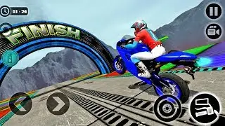 Impossible Motor Bike Tracks - Bike Game 2019 - Android gameplay