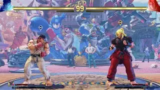 Ryu vs Ken! Tremendous CPU Combat!