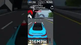 BMW M8 Vehicle Legends Highway race fastest time top speed 210 mph, place: 33.41 seconds.