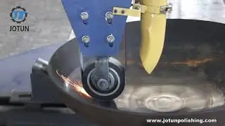 CNC polishing machine dish end polishing process