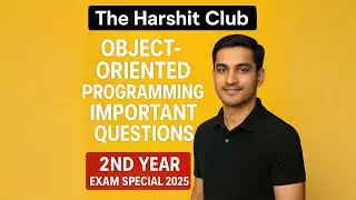 Object Oriented Programming &ndash; Most Important Questions | RGPV B.Tech 2nd Year 2025