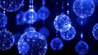 Motion Background- Blue Christmas Balls
