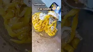 Let&rsquo;s make Egg noodles 🍜 from scratch 🥚 at home 😍🫶🏻😋 #egg #noodles