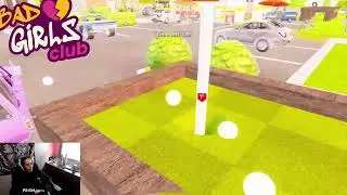 Sister is back at it again #fortnite #golf