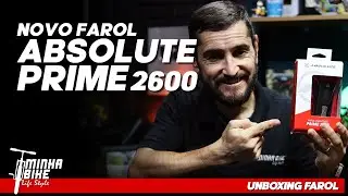 RECEBI O NOVO FAROL PARA BIKE ABSOLUTE PRIME 2600 | Unboxing - Minha Bike Life Style