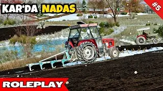 YOĞUN KAR YAĞIŞINDA NADAS | FAKİR HAYATI | FS22 GERÇEK HAYAT | MEDRP ANKARA | S3 B5