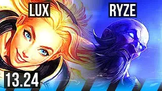 LUX vs RYZE (MID) | 4/0/4, 500+ games | NA Grandmaster | 13.24