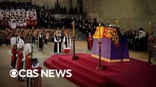 Queen Elizabeth II lies in state in Westminster Hall