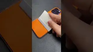 Leather skin for iphone 📱 #viral