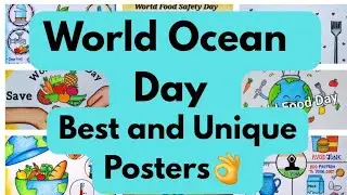 World Ocean Day Drawing Ideas | World Ocean Day Poster Idea | Save Ocean Drawing | Water Pollution